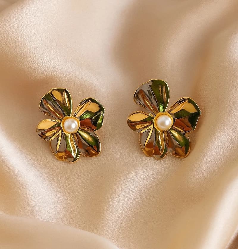 Women's Gold Casual Earrings