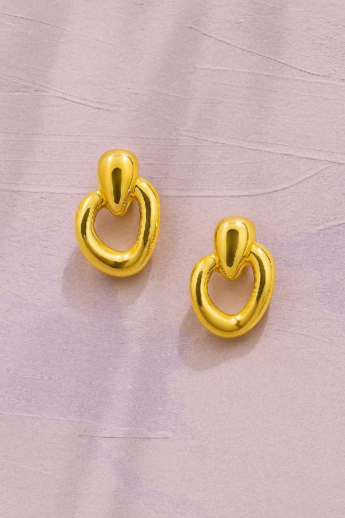 Women's Gold Casual Earrings
