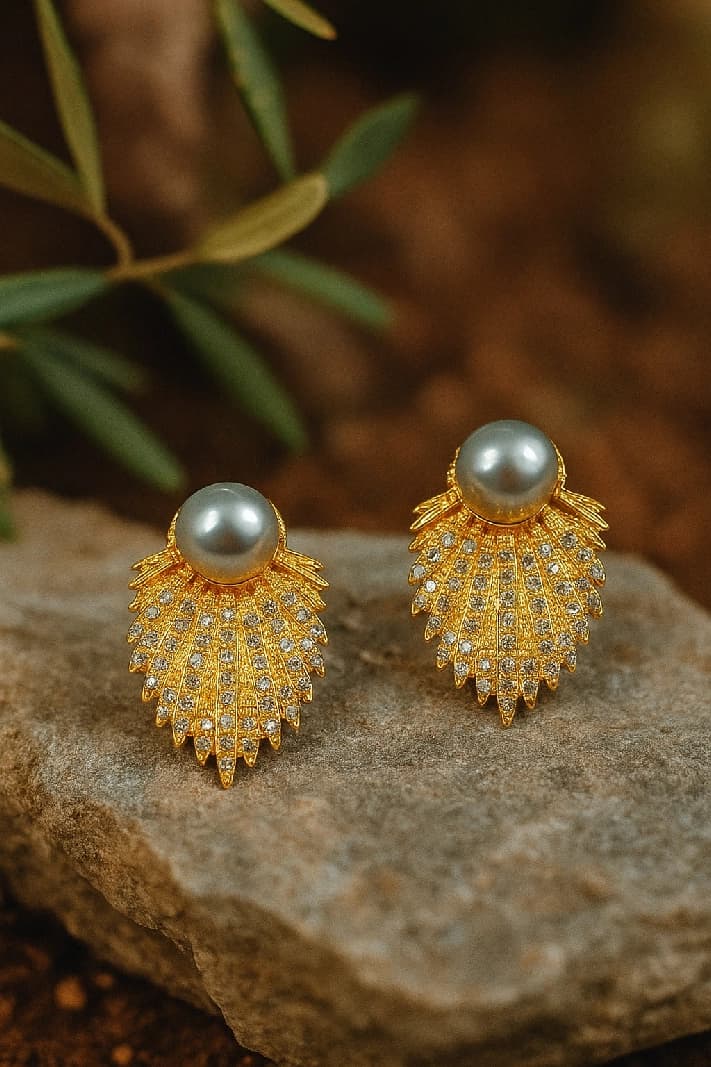 Women's Gold Casual Earrings
