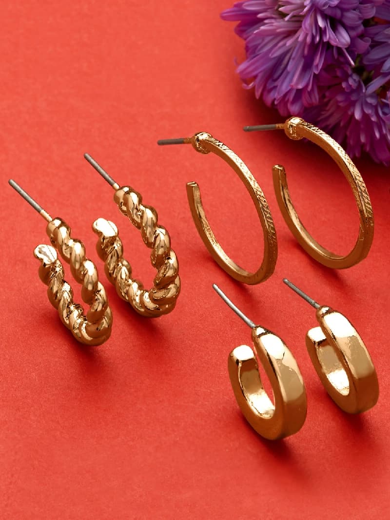 Women's Hoop Earring - Set of 3