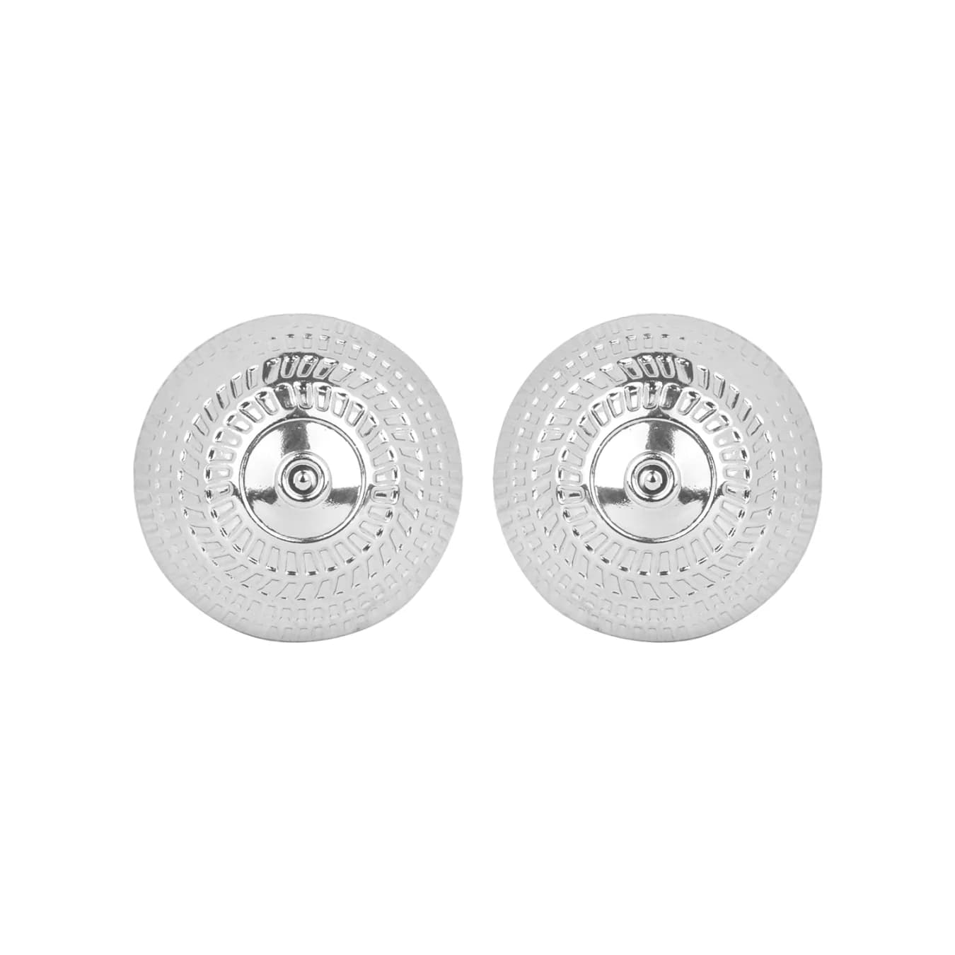 Women's Elegant Round Silver Stud Earring