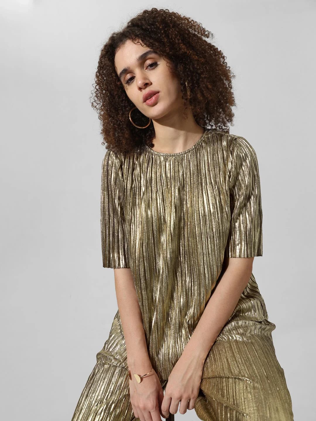 Women's Multicolor Casual Solid Top