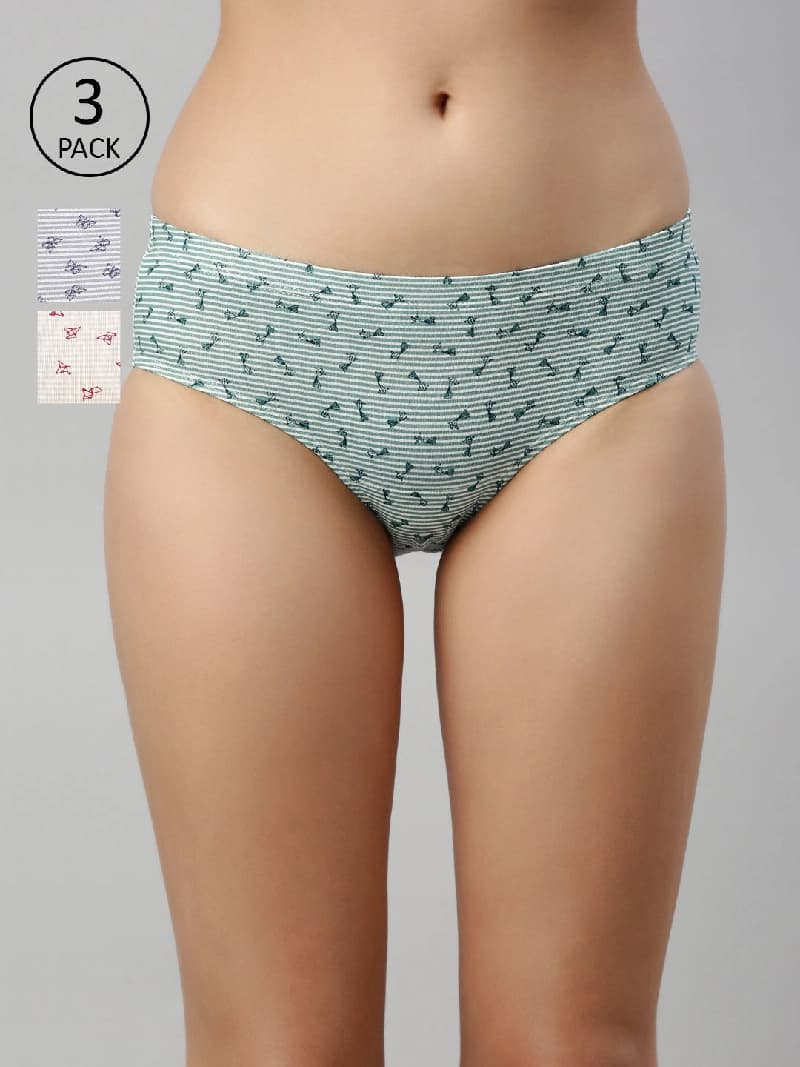 Women's Multicolor Solid Panty - Pack of 3