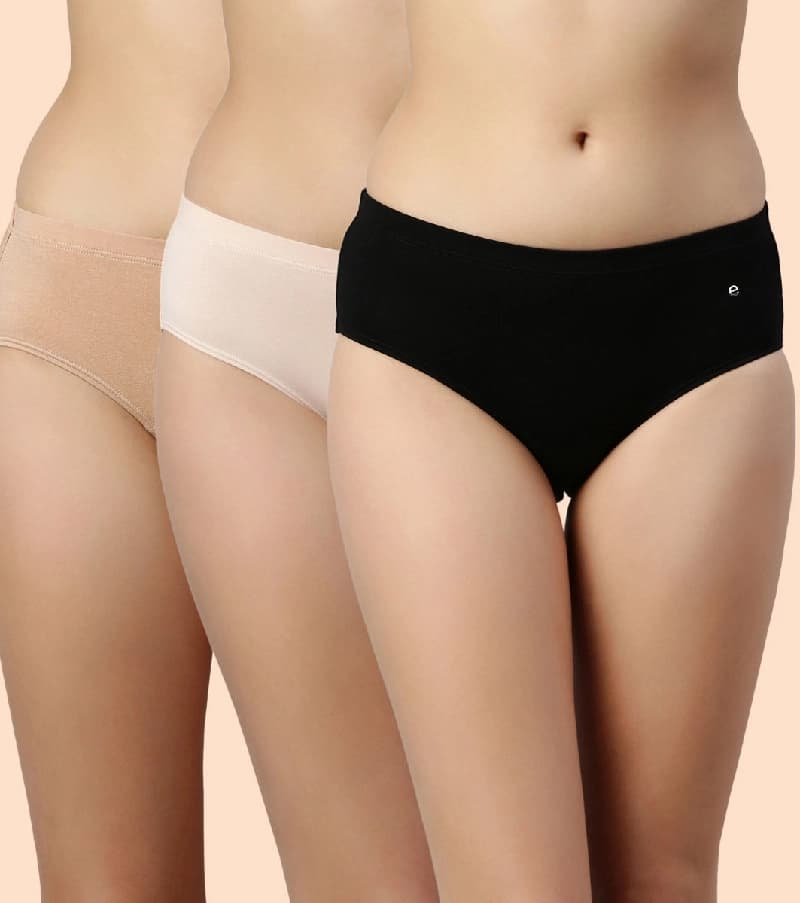 Women's Multicolor Solid Panty - Pack of 3