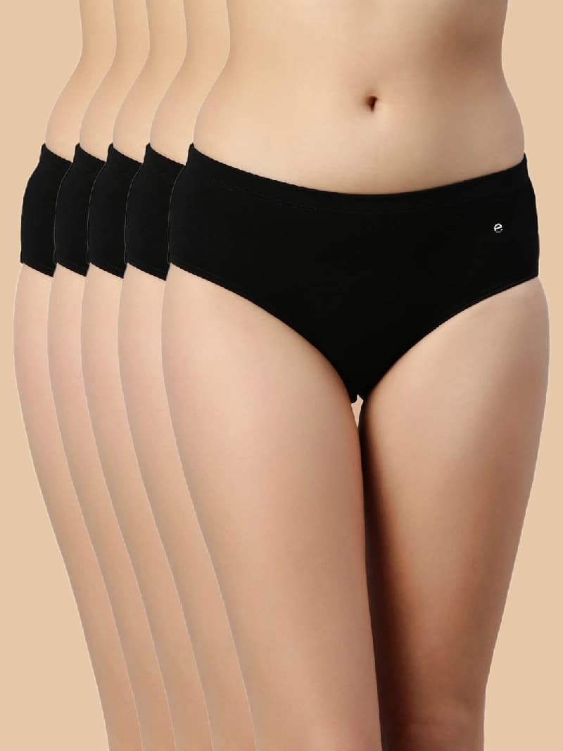 Women's Multicolor Solid Panty - Pack of 5