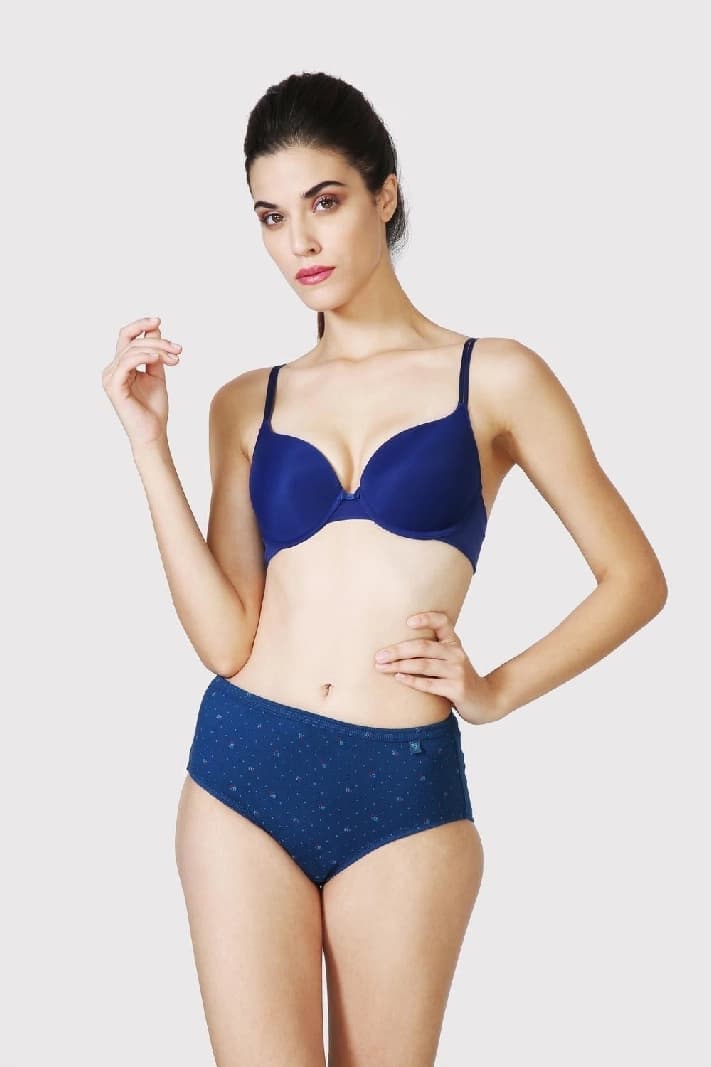 Women's Assorted Printed Elasticated Mid Rise Panty - Pack of 3