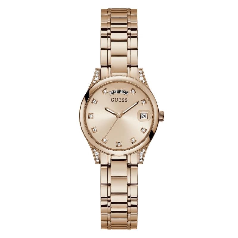 Women's Rose Gold Solid Round 31 mm Analogue Watch - GW0385L3