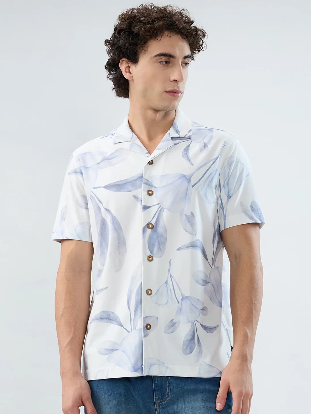 Men's Multicolor Casual Printed Regular Fit Cotton Shirt
