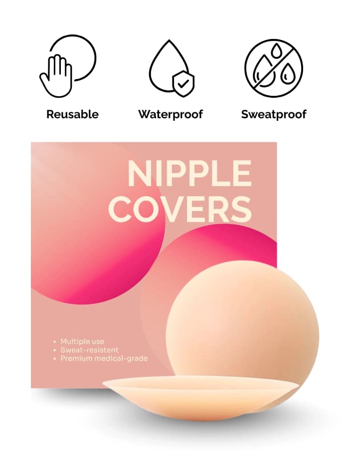 Women's Beige Solid Non-Adhesive Nipple Cover