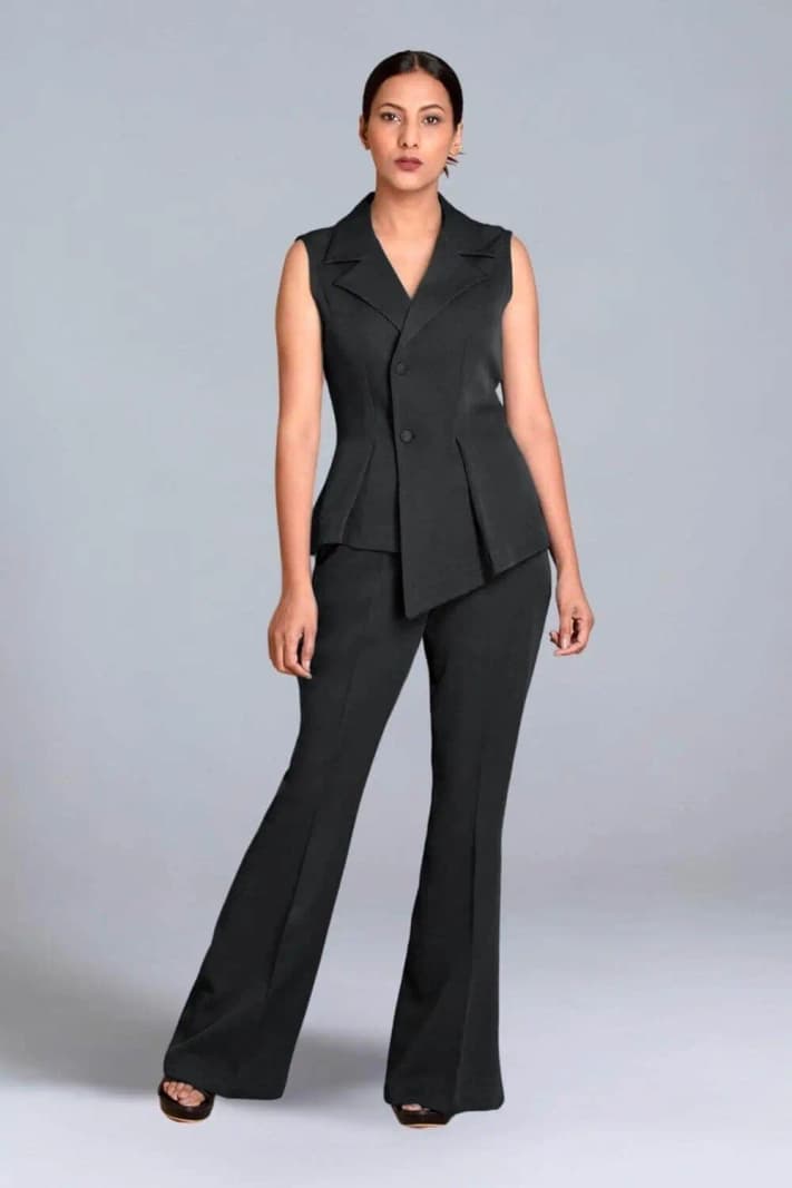 Women's Black Formal Co-ords Set