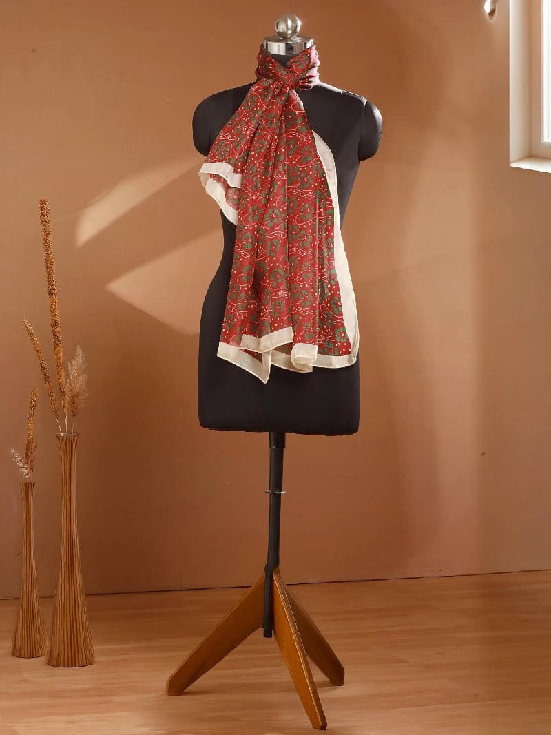 Women's Multicolor Casual Printed Scarve