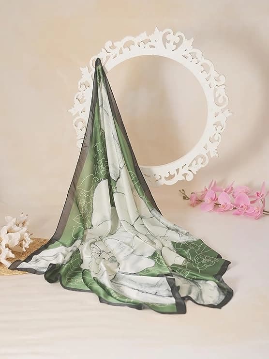 Women's Multicolor Casual Printed Scarve