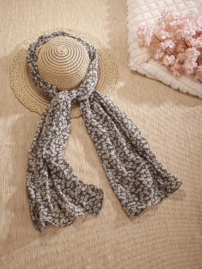 Women's Multicolor Casual Printed Scarve