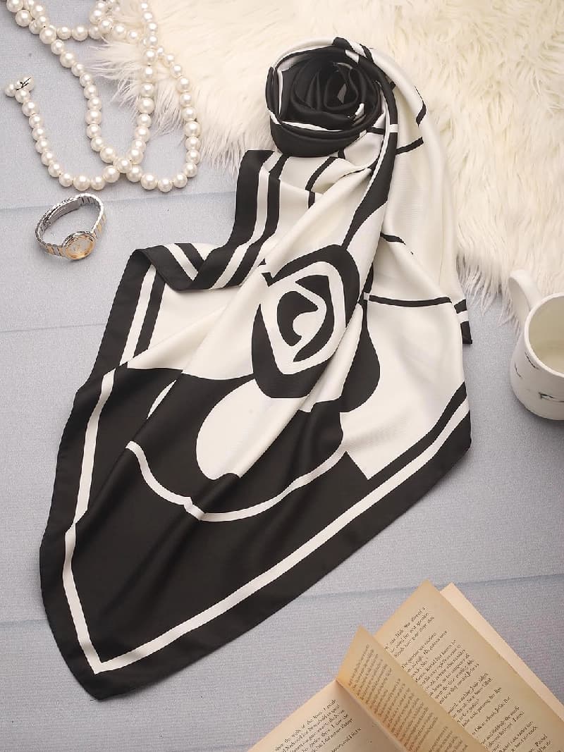 Women's Multicolor Casual Printed Scarve