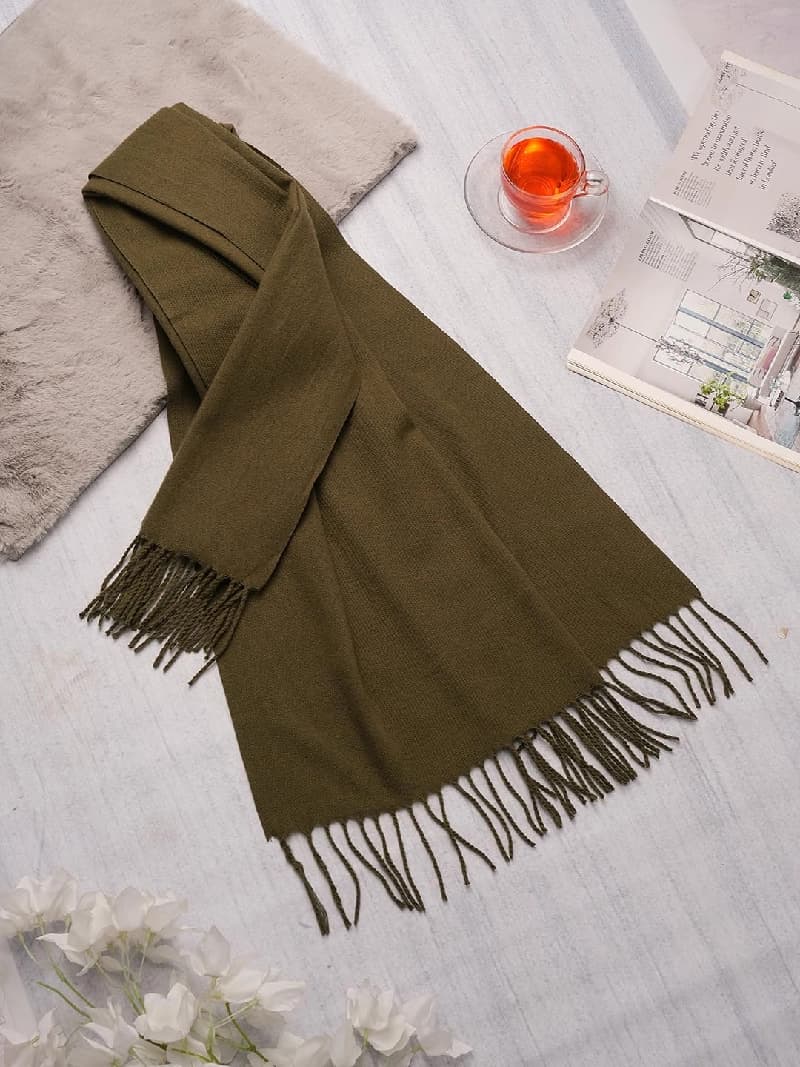 Women's Multicolor Casual Solid Scarve