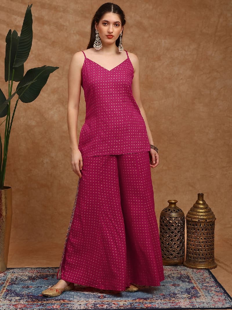 Women's Pink Casual Co-ords Set