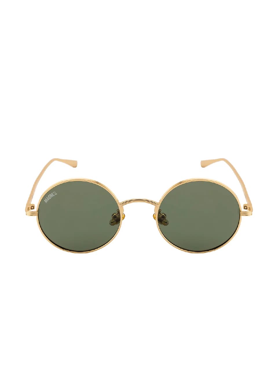 Unisex Green Smart Casual Round Sunglass
