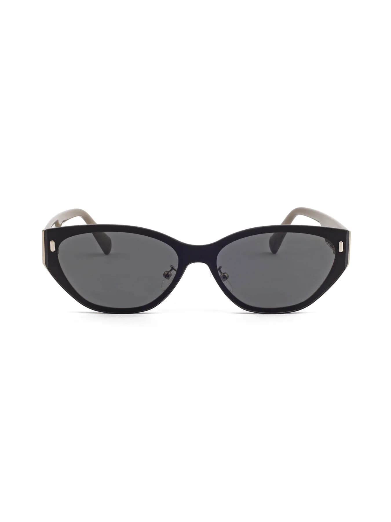 Women's Silver Brown Polarised Lens Cateye Sunglass Sigma Series