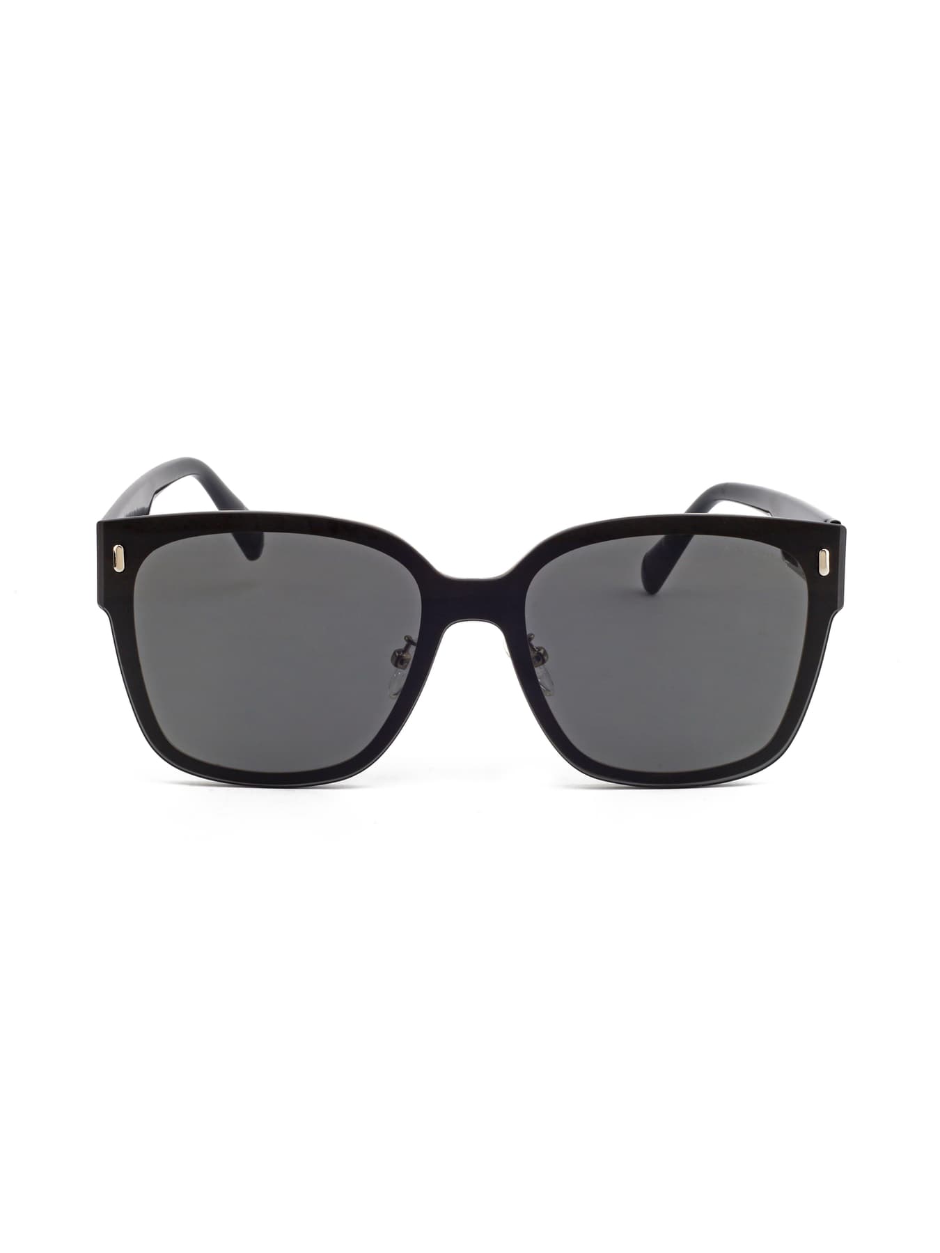 Women's Silver Grey Polarised Lens Oversized Square Sunglass Pulse Series