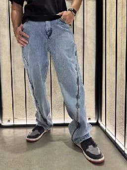 Men's Blue Casual Solid Straight Fit Jeans