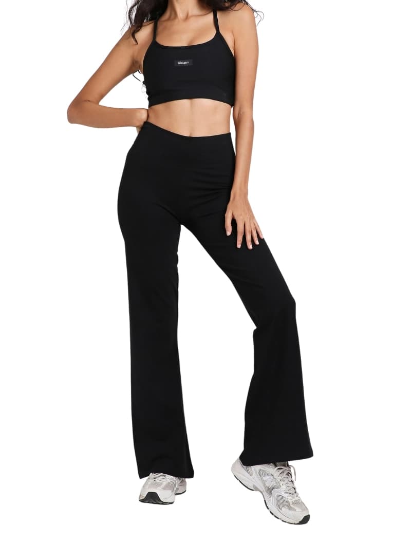 Women's Black Casual Solid Regular Fit Legging