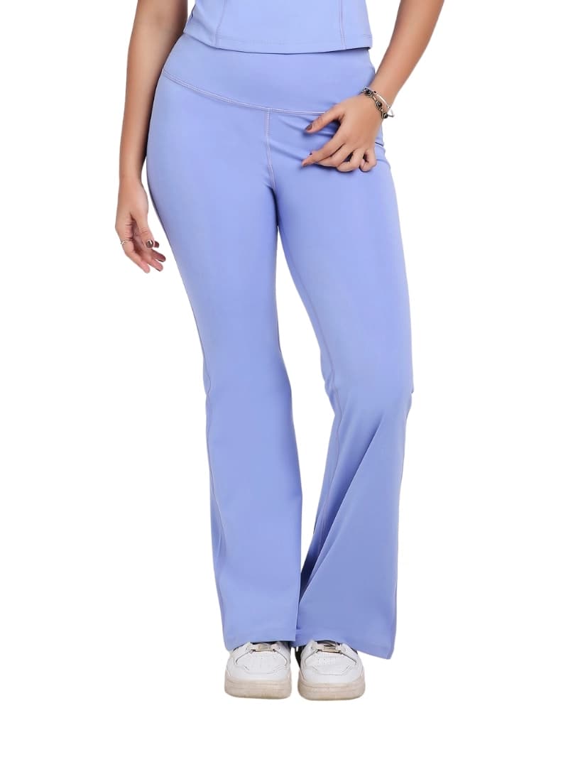 Women's Blue Casual Solid Regular Fit Legging