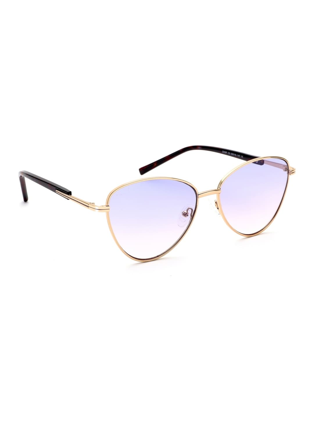 Women's Purple Casual Oval Sunglass