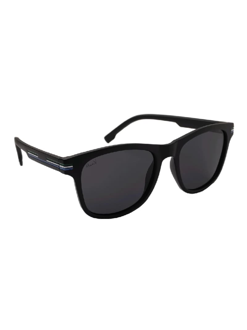 Unisex Black Casual Wayfarer Sunglass