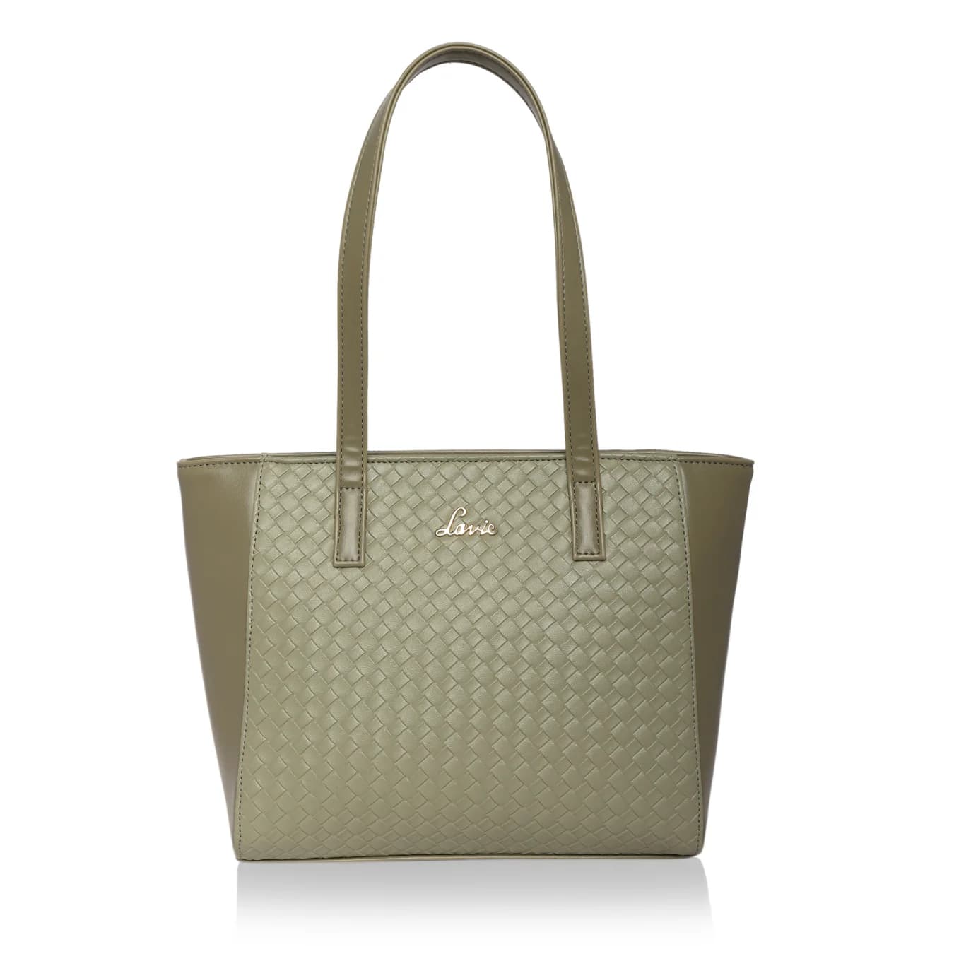 Women's Green Synthetic Leather Bottega Betty Tote