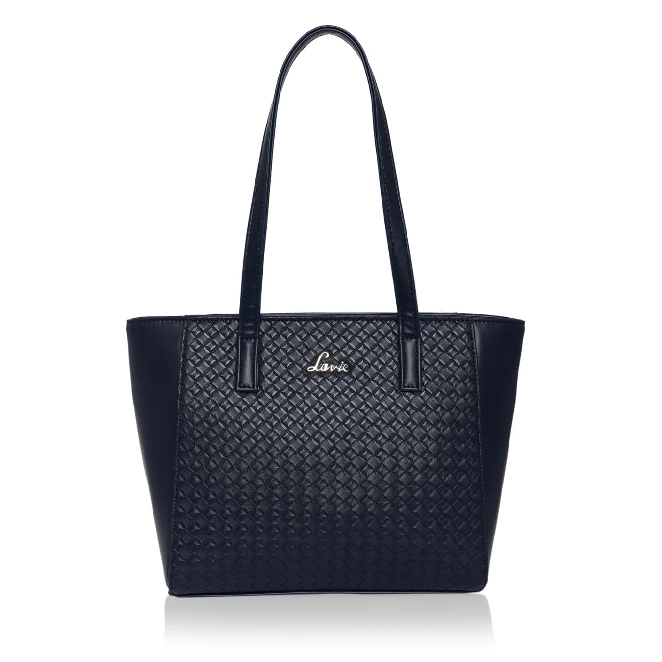 Women's Navy Synthetic Leather Bottega Betty Tote