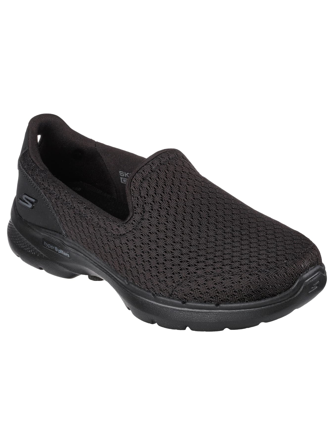 Women's Black Casual Slip-On Go Walk 6 - Sea Coast Walking Shoes