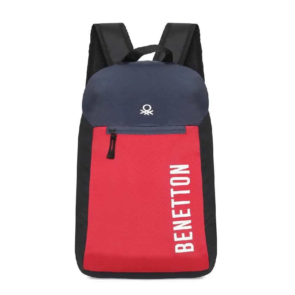 Unisex Red Smart Casual Solid Polyester Backpack