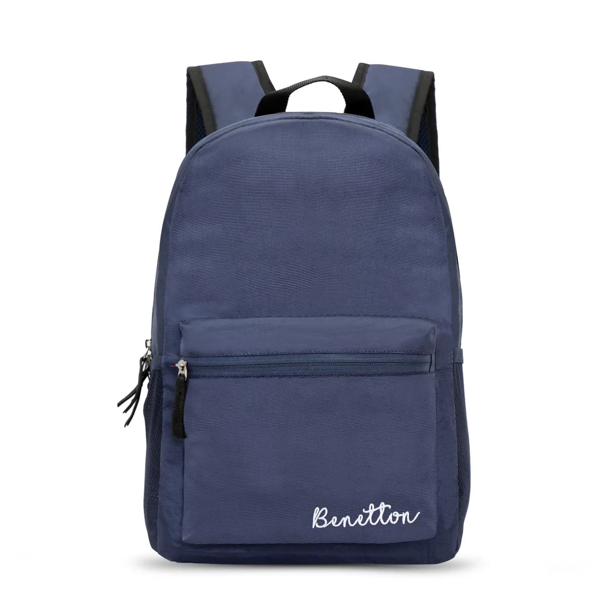 Unisex Navy Smart Casual Solid Polyester Backpack