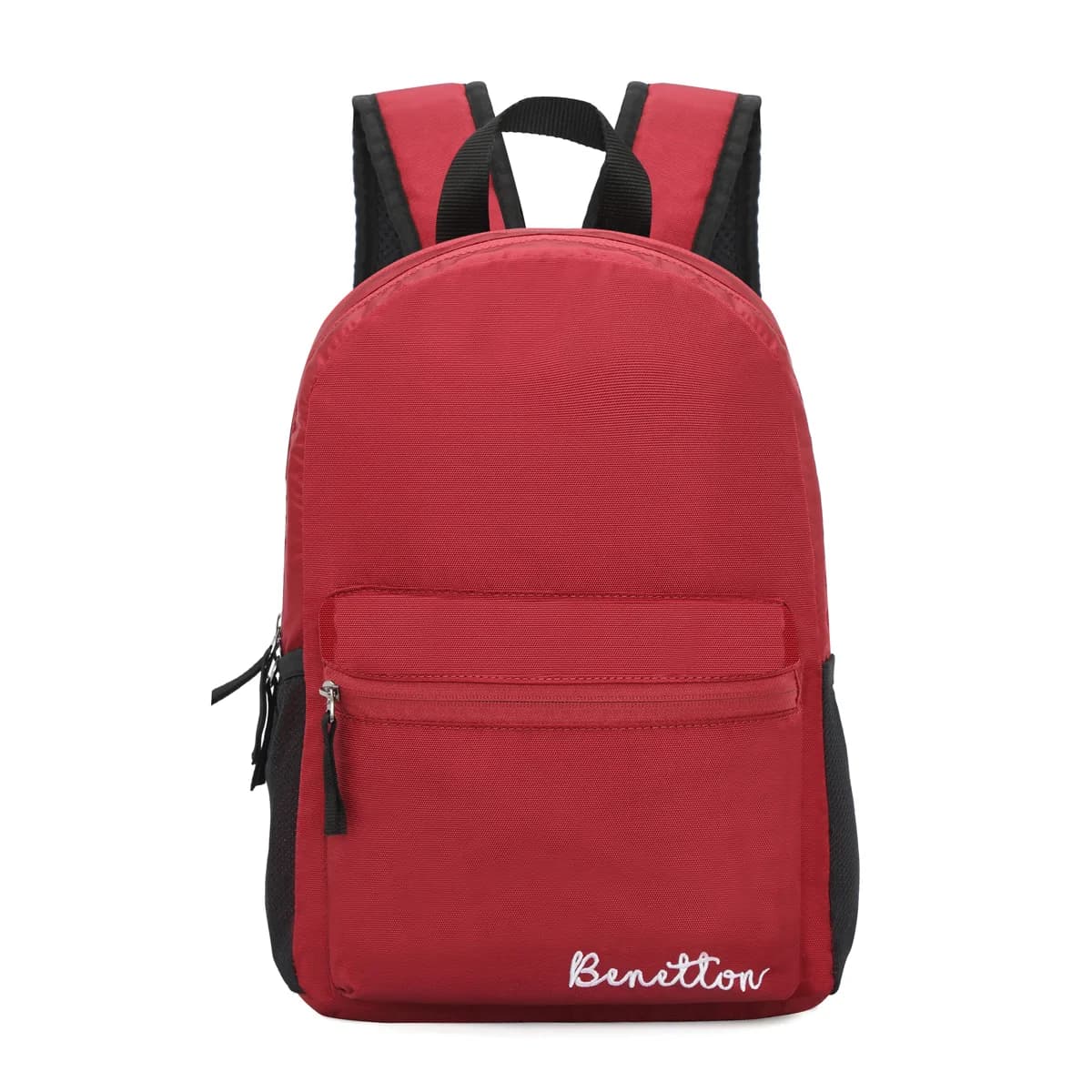 Unisex Red Smart Casual Solid Polyester Backpack
