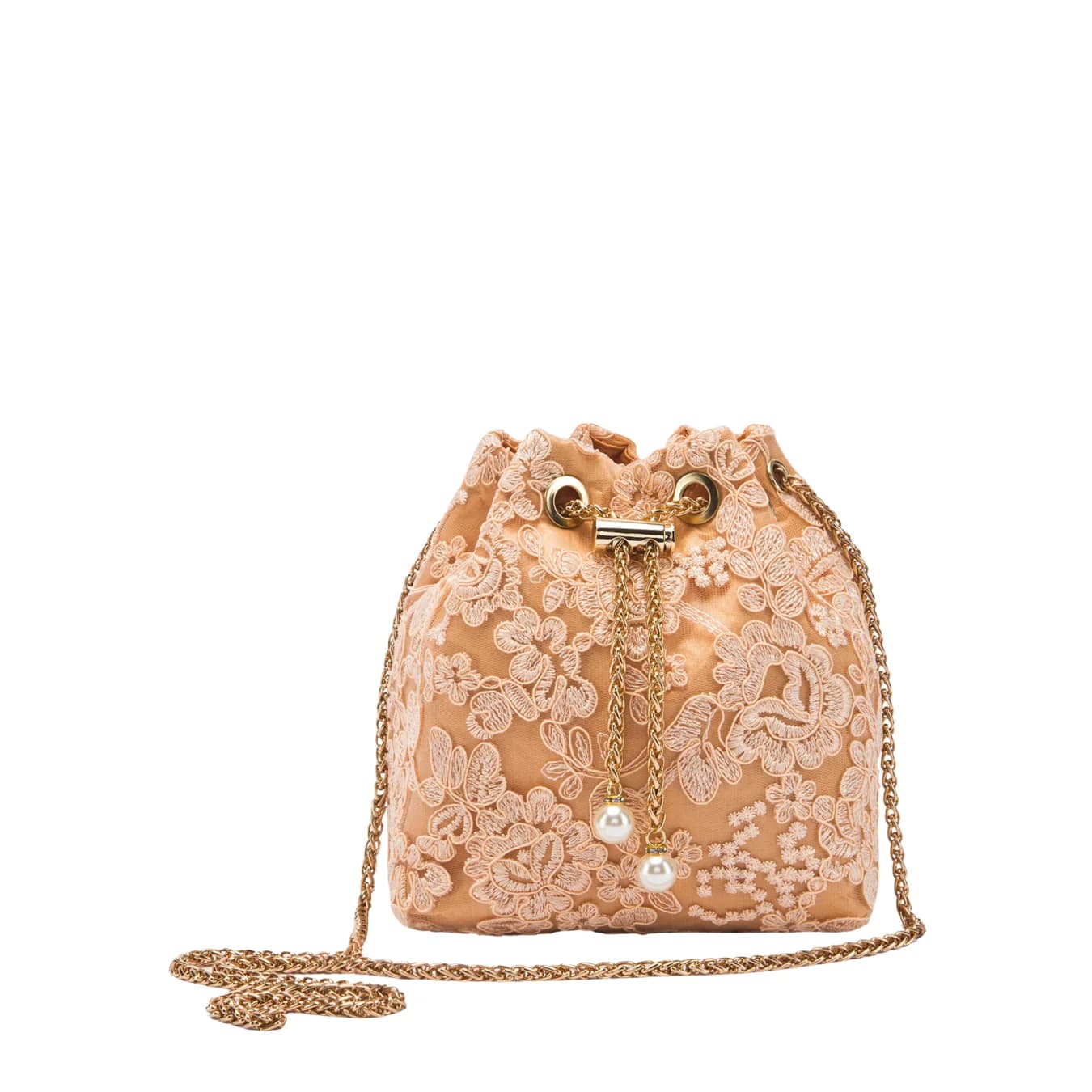 Women's Peach Casual Solid Leather Clutch Handbag