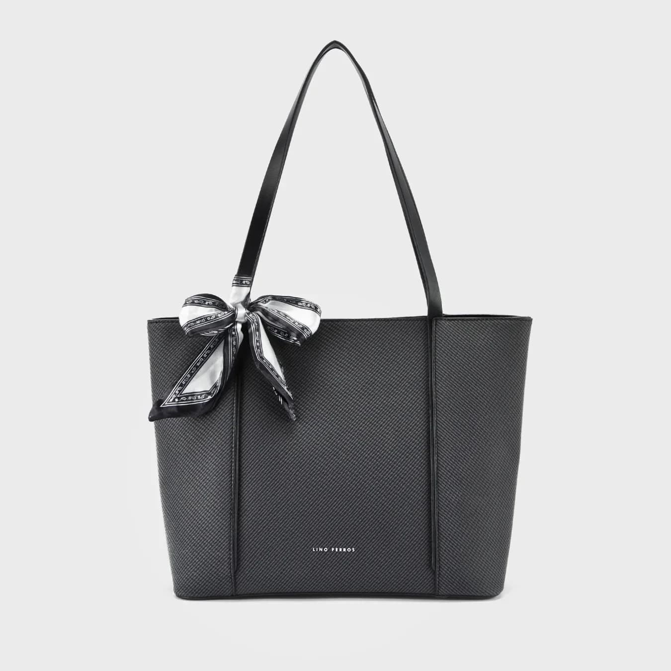 Women's Grey Casual Solid Leather Tote Bag