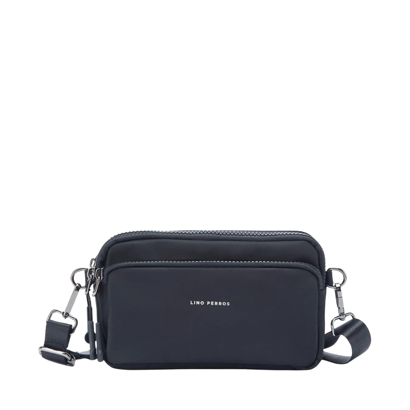 Women's Black Casual Solid Leather Sling Bag