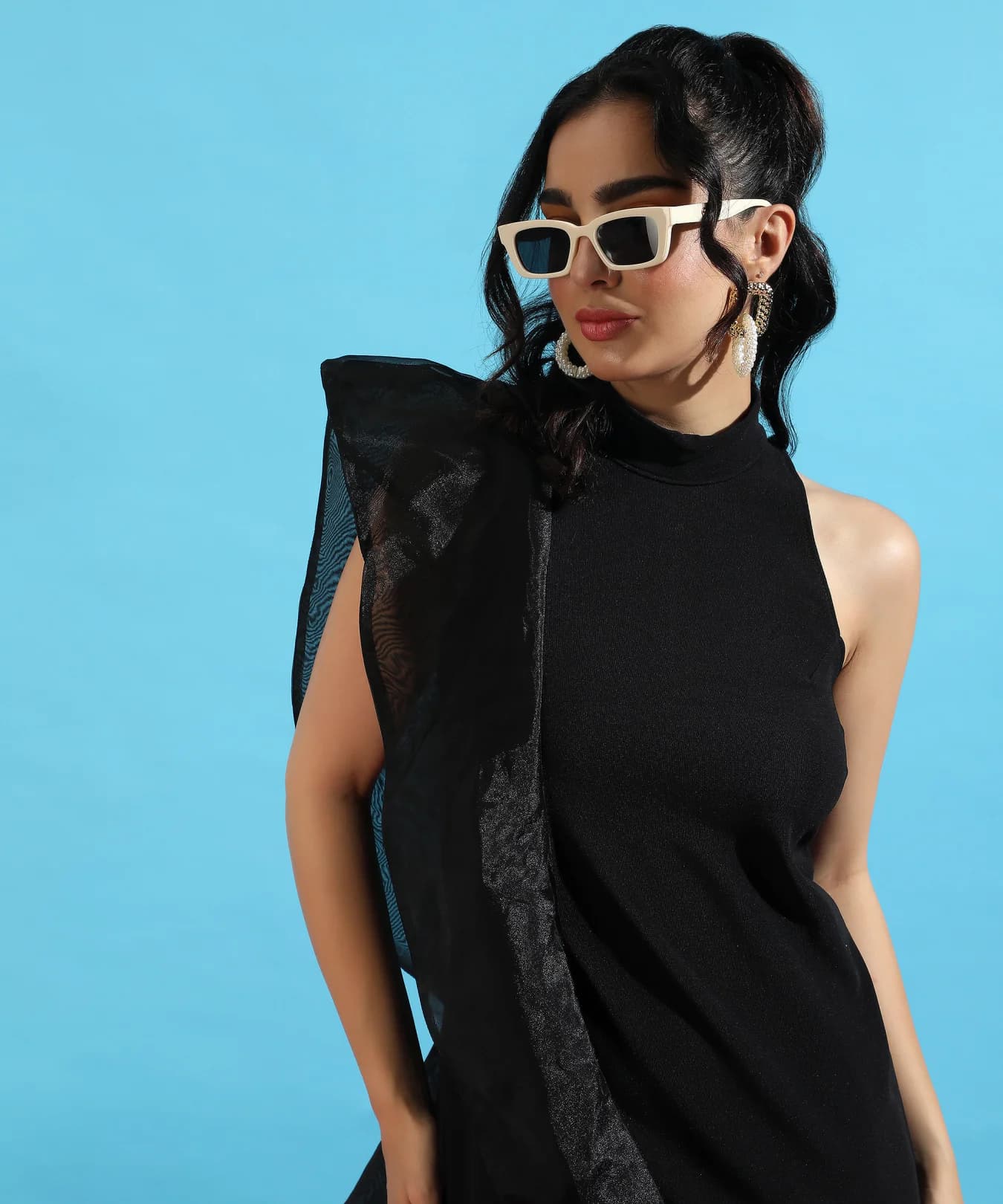 Women's Black Casual Solid Slim Fit Dress