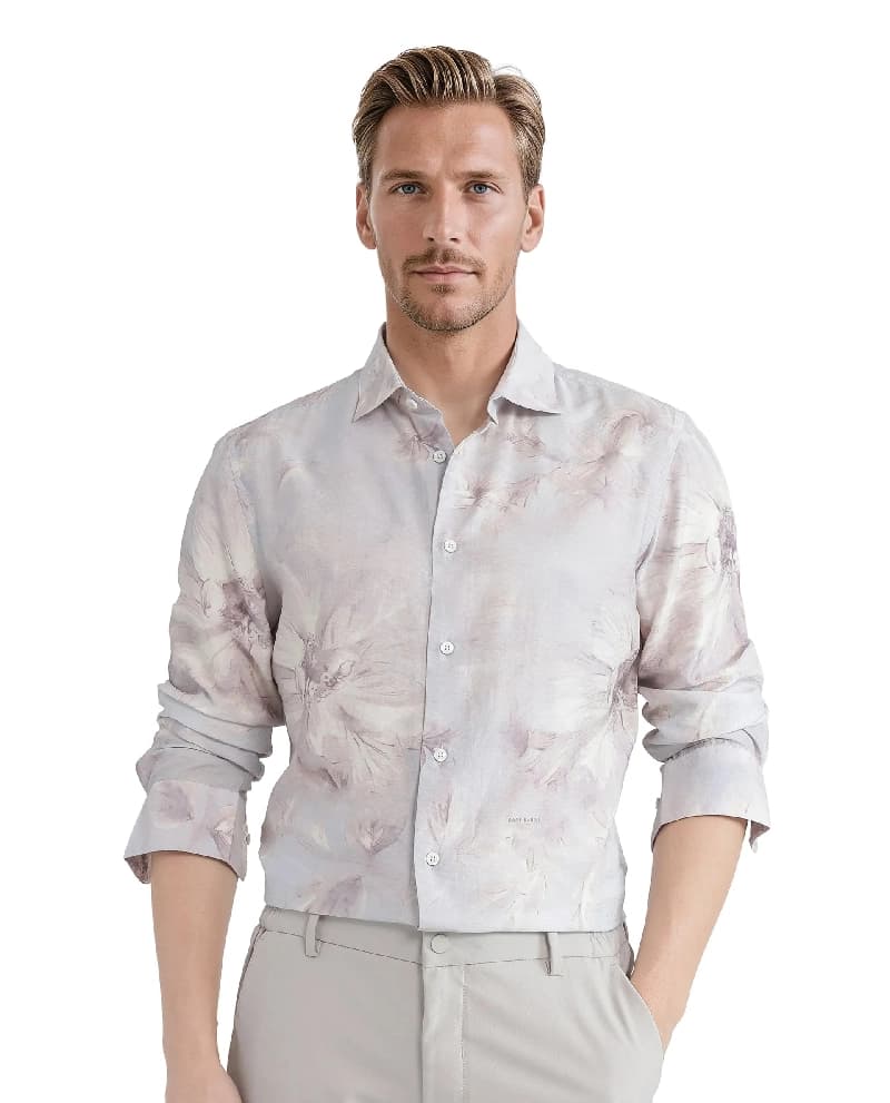 Men's Multicolor Casual Printed Regular Fit Shirt