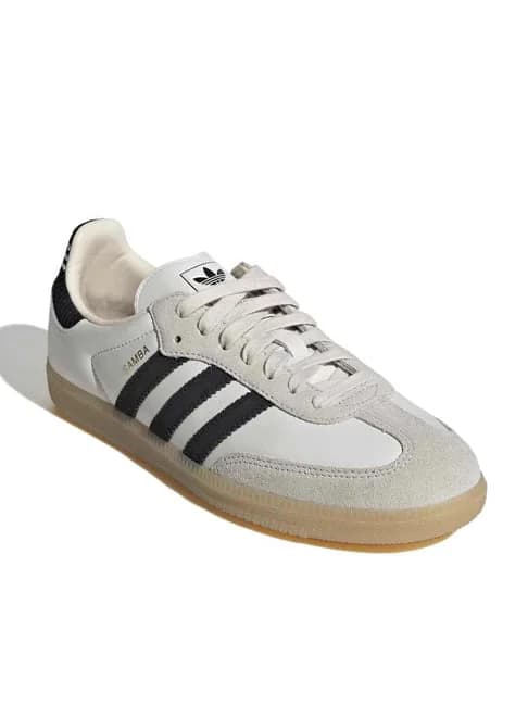 Men's White Casual Leather Samba OG Sneakers