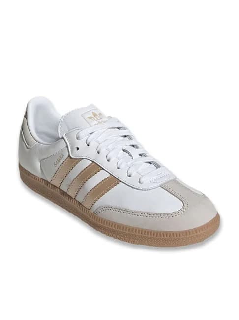 Women's White Casual Leather Samba OG W Sneakers