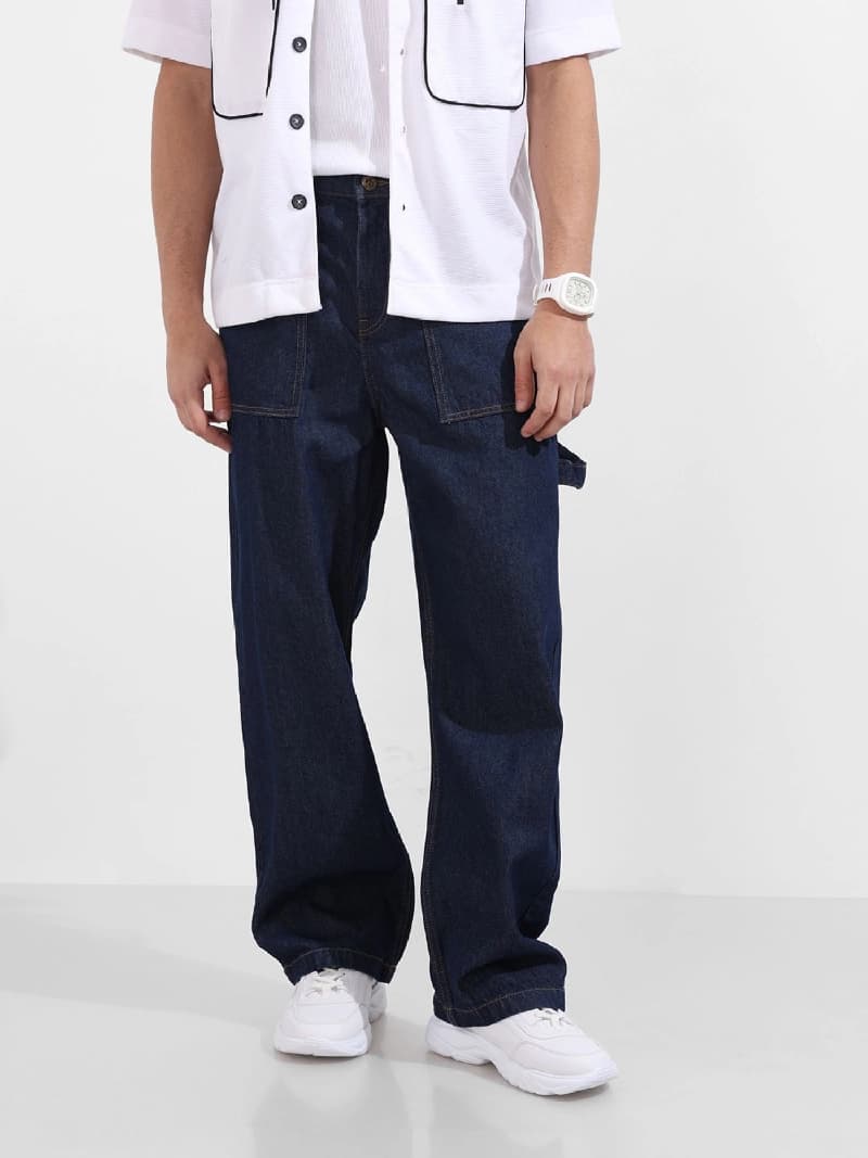 Men's Blue Casual Regular Fit Jeans