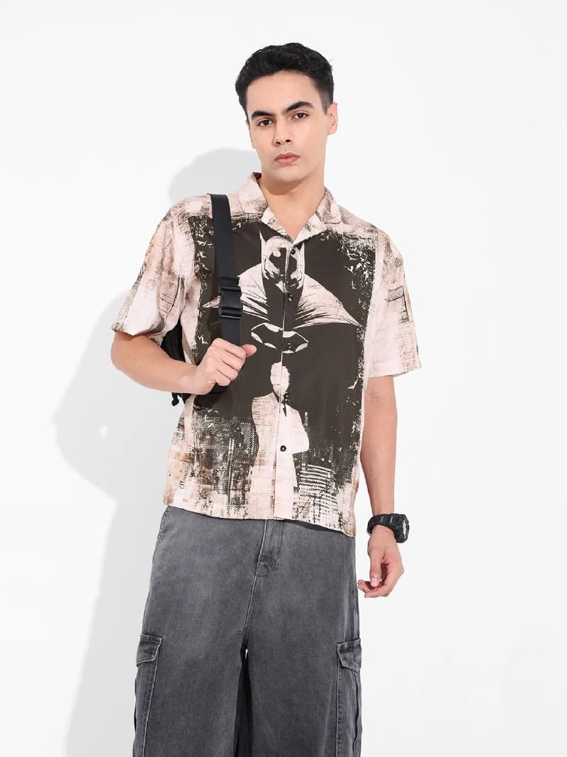 Men's Multicolor Casual Printed Regular Fit Shirt