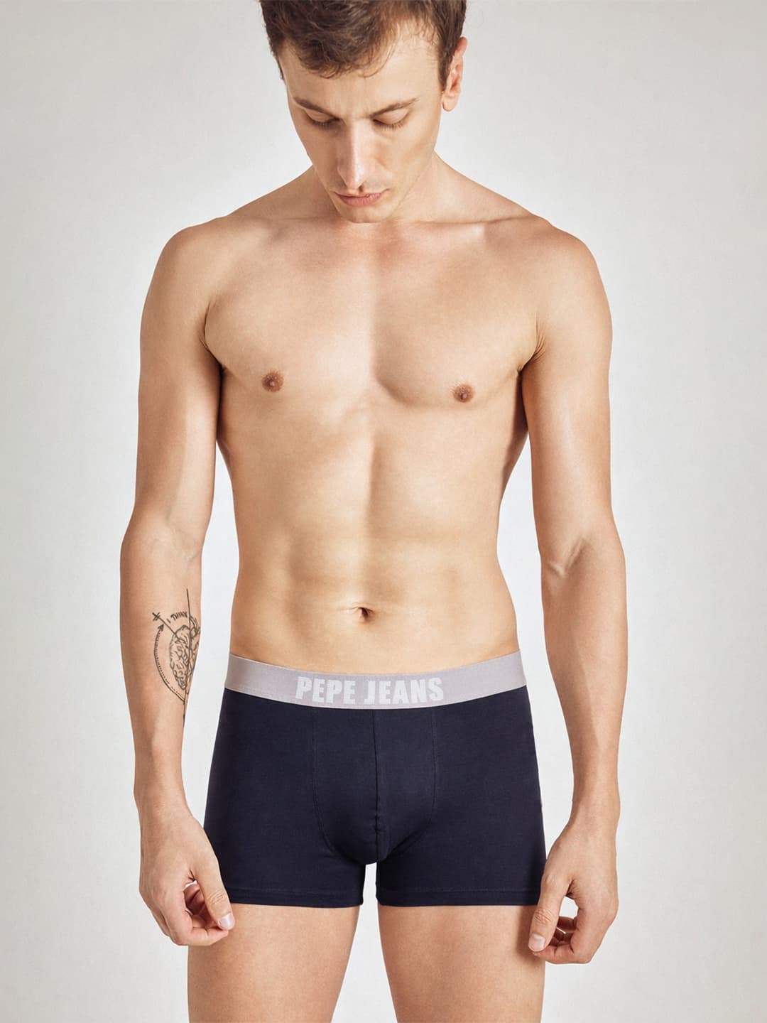 Men's Navy Essential Wear Mid Rise Trunk
