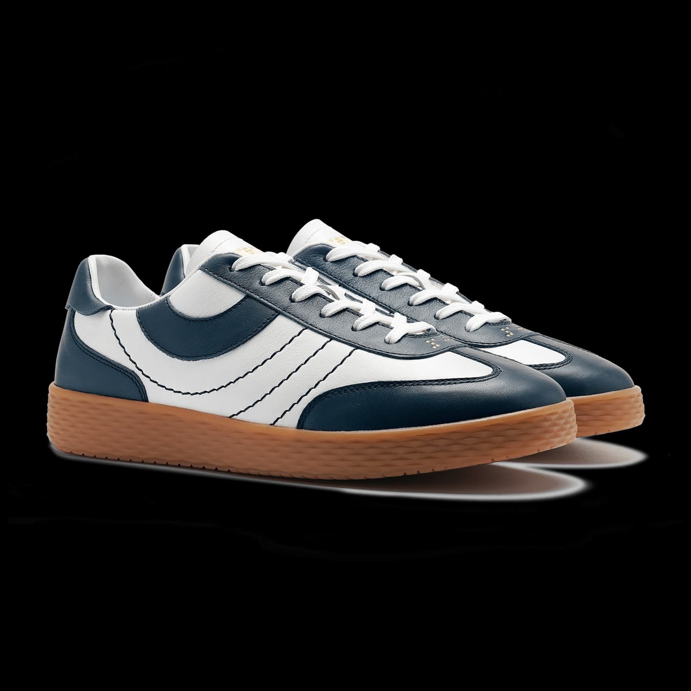 Unisex Causeway Blue-White Casual Nox Legacy Leather Indoor Sports Sneakers