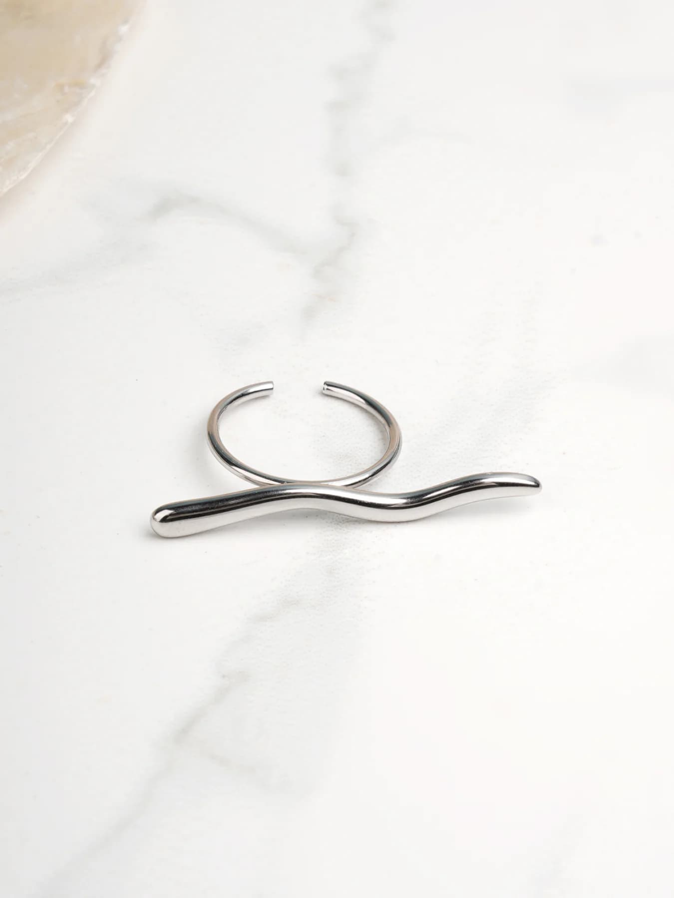 Women's Silver Casual Wear Stainless Steel Finger Ring