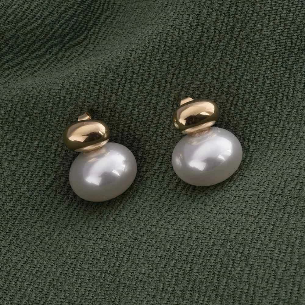 Women's Gold Casual Wear Gold Plated Stainless Steel Earring