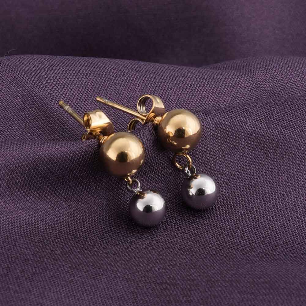 Women's Multi Casual Wear Gold Plated Stainless Steel Earring
