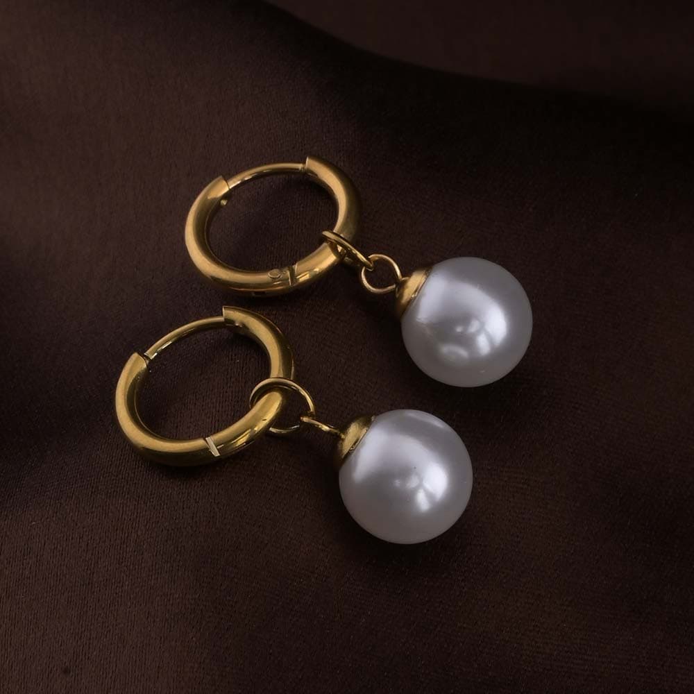 Women's Gold Casual Wear Gold Plated Stainless Steel Earring