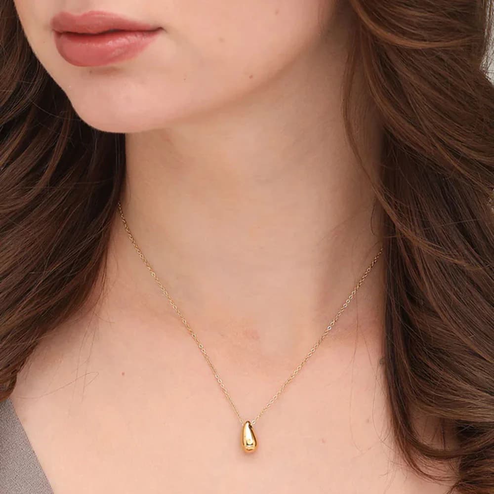 Women's Gold Casual Wear Gold Plated Stainless Steel Necklace Set